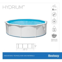 Bestway 56384 BW Стальной бассейн Hydrium 460х120см, 17430л, песч.фил.-нас. 5678л/ч, лестн., тент, подст., попл.-доз. Bestway 56384 BW Стальной бассейн Hydrium 460х120см, 17430л, песч.фил.-нас. 5678л/ч, лестн., тент, подст., попл.-доз.