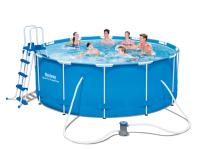 Bestway 15427 BW Каркасный бассейн 366х133см, фильтр-насос, лестница Bestway 15427 BW Каркасный бассейн 366х133см, фильтр-насос, лестница
