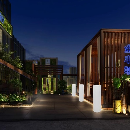 Светильник Цилиндр 25х100 питание от 220, RGB