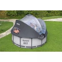 Bestway 5619N BW Каркасный бассейн Steel Pro Max 366х100см, 9150л, с навесом, фил.-насос 2006л/ч, лестница Bestway 5619N BW Каркасный бассейн Steel Pro Max 366х100см, 9150л, с навесом, фил.-насос 2006л/ч, лестница