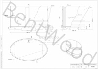 Купель овальная из лиственницы 1,15х1,83 Купель овальная из лиственницы 1,15х1,83