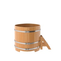 Купель овальная из лиственницы 1,15х1,83 Купель овальная из лиственницы 1,15х1,83