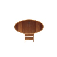 Купель овальная из сращенных ламелей лиственницы 0,69х1,31 Купель овальная из сращенных ламелей лиственницы 0,69х1,31